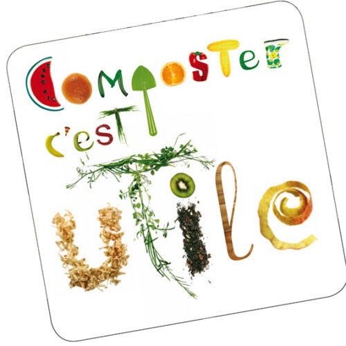 Magnet "Composter c'est utile"