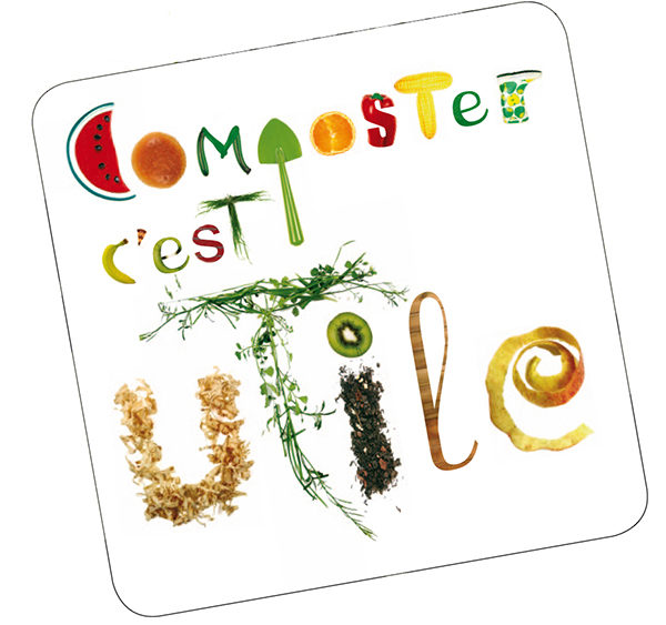 Magnet "Composter c'est utile"