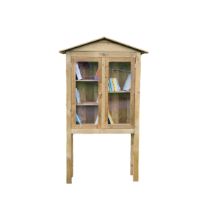 Boîte à livres sur pieds