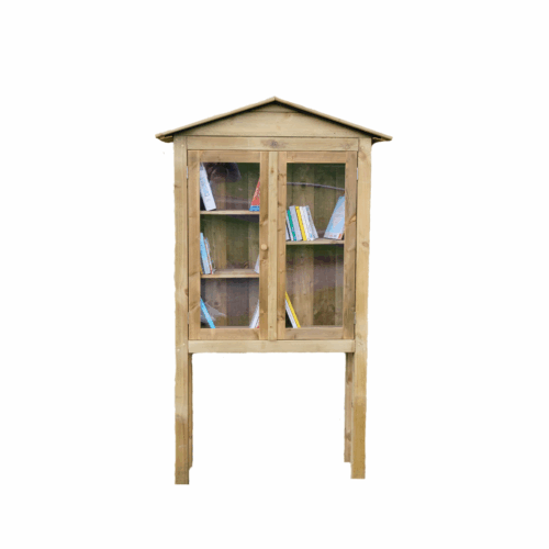 Boîte à livres sur pieds