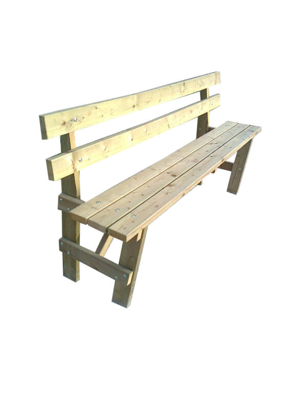 Banc avec dossier