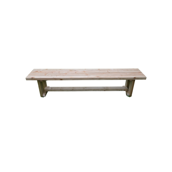 Banc sans dossier